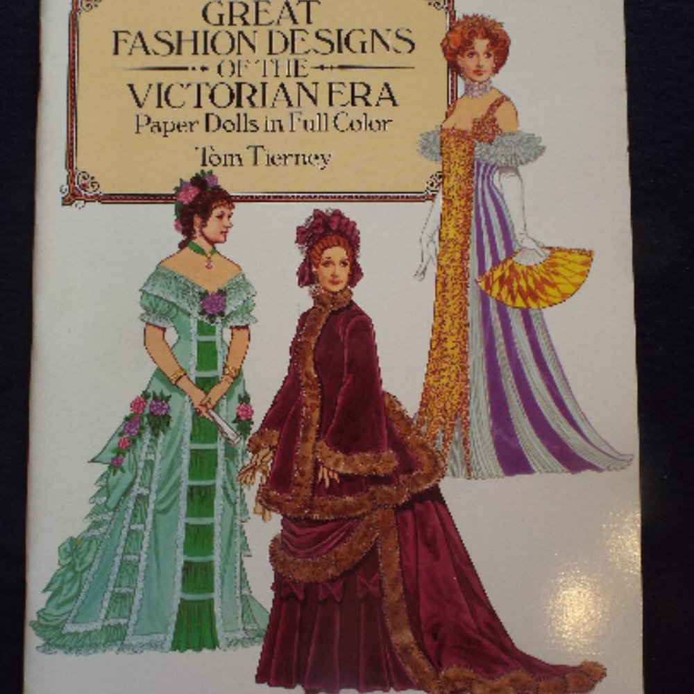 1987 Great Fashion Designs Of The Victorian Era Paper Dolls Unused/Uncut